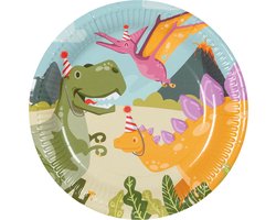Boland - Set 10 papieren bordjes Dino party - Dino's - Dinosaurus