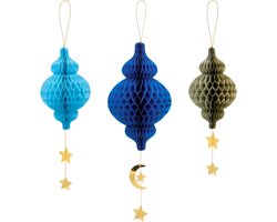 Boland - Set 3 hangdecoraties Eid Mubarak - Geen thema - Ramadan versiering