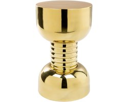 Bold Monkey Gonna Make You Sweat Metal Bijzettafel/ kruk Rond 29 cm Goud