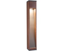 Bolderlamp Trabia IP44 hoekig 600 mm 3000K 3,5W 230lm 230V 38° Hout GU10 Hout