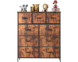 Boleen - Houten Dressoir - Dressoirs - Dressoir Kasten - Dressoir Industrieel - Opberglade - Bruin - 100x30x100cm - Hout