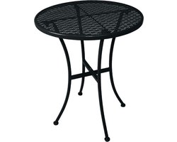 Bolero ronde stalen bistrotafel zwart 60cm