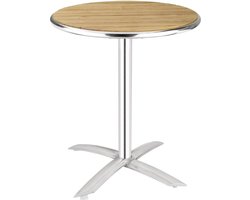 Bolero ronde tafel met kantelbaar essenhouten blad 60cm