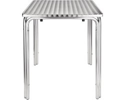Bolero vierkante RVS bistrotafel 60cm