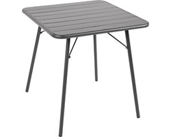 Bolero vierkante stalen tafel grijs 70cm