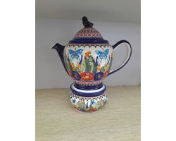 Bolesławiec Theepot 1,5L met Warmer - Decor 149 - Porselein