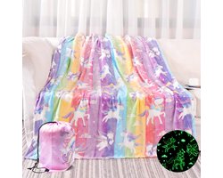 Bolke® - eenhoorn - glow in the dark - eenhoorn speelgoed - speelgoed meisjes - fleece deken kinderen - meisjes speelgoed