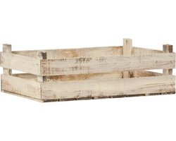 Bollenkist laag "groot" / Opbergkist / Bollenkrat / Tuinkrat / Houten Kist / Fruitkist / Decoratiekist / Houten Krat