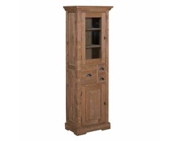 Bologna vitrinekast - 66 cm - bruin