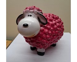 Bolschaap Beeld Kleur Fuschia - Valentijnsdag - Kado - Cadeau - Decoratie - Woonaccessoires - Beeld - 15cm Hoog