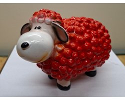 Bolschaap Beeld Kleur Rood - Valentijnsdag - Kado - Cadeau - Decoratie - Woonaccessoires - Beeld - 15cm Hoog