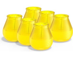 Bolsius - 6 Geurkaarsen - Citronella - Buitenkaars - Geel