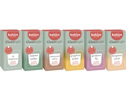 Bolsius - CleanLight Refill Set - 12 Gegeurde Navullingen - Diverse geuren - Navulbare Geurkaarsen