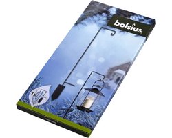 Bolsius graflantaarn standaard zwart gecoat metaal 80 cm hoog