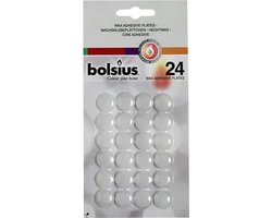 Bolsius - Hechtwasrondjes - 24 stuks per verpakking - Wit