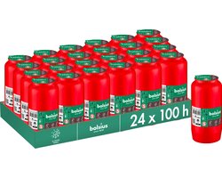 Bolsius - Herdenkingslicht - Rood - 24 stuks - 100 Branduren - 4 Dagen