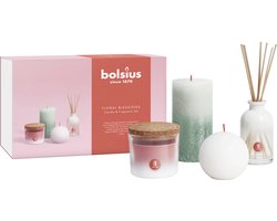 Bolsius - Kaarsen en Geur set - Giftset - Floral Blessings