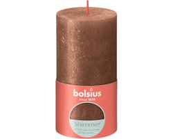 Bolsius Rustiek Stompkaars 13 cm / Ø7 cm Koper