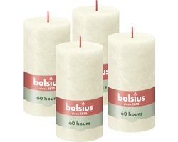 Bolsius - Rustieke Kaars - 4 Stuks - Ivoor - 13cm