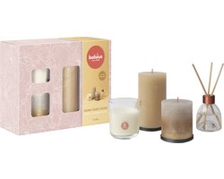 Bolsius - Rustieke Kaarsen Set - Geur Set - Giftset - Home Sweet Home - Vanille - Moederdag