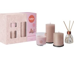 Bolsius - Rustieke Kaarsen Set - Geur Set - Giftset - Whispers of Bloom - Magnolia - Moederdag