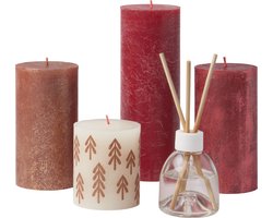 Bolsius - Rustieke Kaarsen Set - Geur Set - Winter Spices