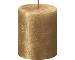 Bolsius - stompkaars - goud - glans - per stuk