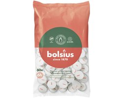 Bolsius Theelichten Wit 6 branduren - 60 stuks