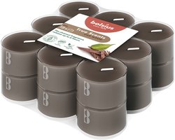 Bolsius - True Scents - Geurtheelichten - 18 stuks per verpakking - Clear cup - Oud Wood