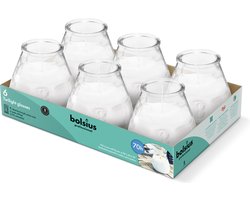 Bolsius - Twilight - Kaars in glas - Patio - Transparant - Tray 6 - 70 branduren