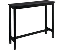 Bolt Edge Bartafel Deluxe - Zwart - Keuken - Rechthoekig - Hout/Metaal - 100x40x100cm