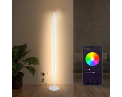 Bolt Electronics® Vloerlamp - Staande Lamp - Met App - Woonkamer - Wit- Dimbaar - LED