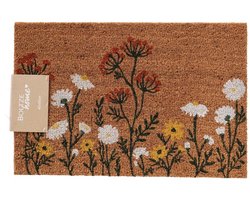 Boltze - Deurmat - Schoonloopmat - Meadow - Bloemen - Kokos - 60x40cm