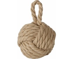 Boltze deurstopper - 1.5 kilo - bruin - jute - 23 x 15 cm