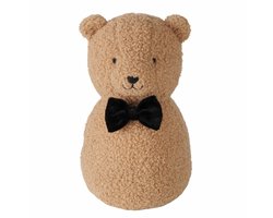 Boltze Deurstopper Beertje - 1 kg - bruin - knuffeldier - H22 cm - deurstop - binnendeur en buitendeur