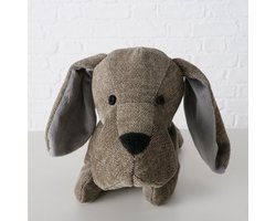 Boltze - Deurstopper - Hond - Bruin - Knuffel - 38 x15x18cm - 1 kilo