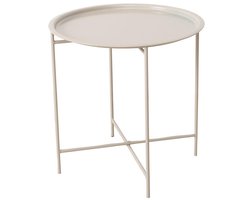Boltze Home dienbladtafel speelgoed metaal beige multicolor.