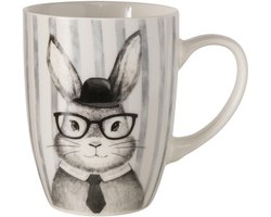 Boltze Home mok porselein haas paasdessin 330ml vaatwasserbestendig.