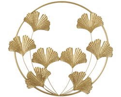 Boltze Home - Wanddecoratie GINKO, metalen, 53 x 3 x 49 cm