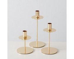 Boltze - Kaarsenhouder 3 stuks - Goud