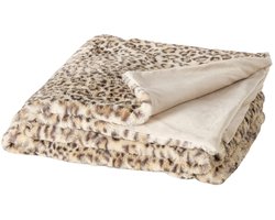 Boltze - Plaid - Deken - Leony - Panterprint - 200 x 150 cm - OEKO-TEX - Superzacht