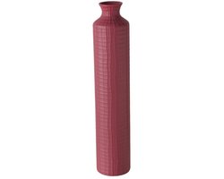 Boltze - Vaas - Fles - Bottle - Burgundy - Paarsrood - 60 cm - Keramiek (Stoneware) - Weerbestendig