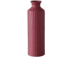 Boltze - Vaas - Fles - Burgundy - Paars - Keramiek - 40x12.5 - Design