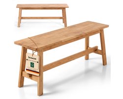 bomoe Houten Bank 120 cm Eiken Massief FSC® Geolied Zitbank Hout voor Hal Gang Keuken Eetkamer Badkamer Bank tot 250 kg – Bamberg 120x29x45 cm