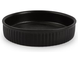 Bonbistro Ovenschaal 14xH3cm zwart Ardo - set/6