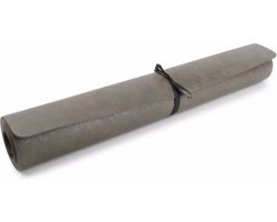 BonBistro Tafelloper 135x50cm lederlook grijs Layer