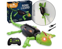 Boncy® Bestuurbare RC Auto - Robot Speelgoed Binnen - Muurklimmende Gekko - Bestuurbaar Dino Car - Afstandbestuurbaar Muurkruipende Dinosaurus Speelgoed voor Jongens & Meisjes - Kinderspeelgoed 3 4 5 6 8 10 + Jaar - Kinder Peuter Spellen Cadeau Kind