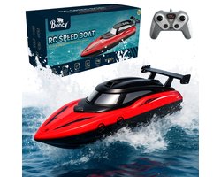 Boncy® Bestuurbare RC Boot - Speedboot - Jongens Meisje Volwassenen - Robot Auto Speelgoed Binnen & Buiten - Afstandbestuurbaar Race Drift Car - Afstandsbestuurbare Raceauto Accu - Stuntauto - Bestuurbaar Elektrisch Autos Afstandsbediening