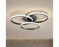 Boncy® Luxe Plafondlamp - 3 LED Ringen Plafondlampen - Plafonniere Plafond lamp Woonkamer Slaapkamer of Kinderkamer - Plafonnieres