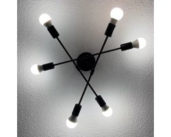 Boncy® Luxe Plafondlamp - 6 koppen Plafondlampen - Plafonniere Plafond lamp Woonkamer Slaapkamer of Kinderkamer - Plafonnieres